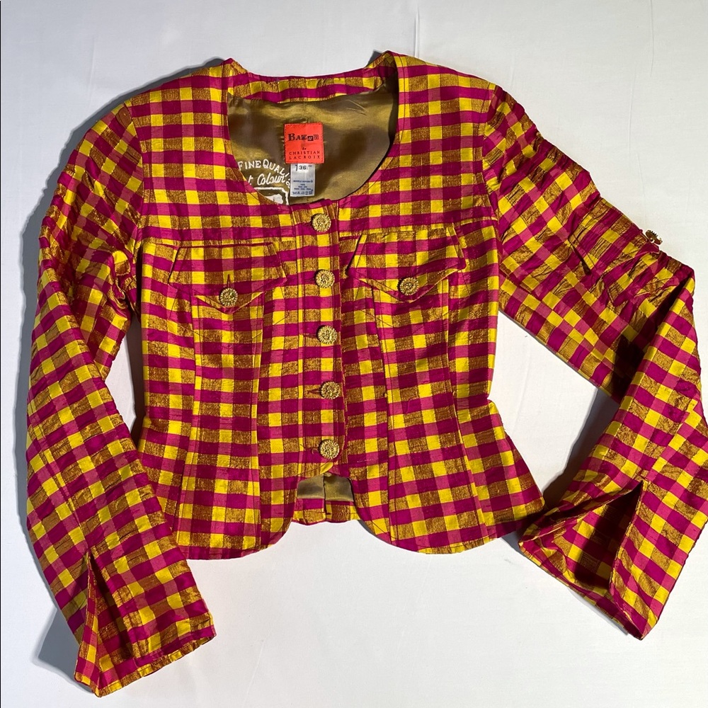 SOLD Vintage Bazar Christian Lacroix Blazer 100% Silk